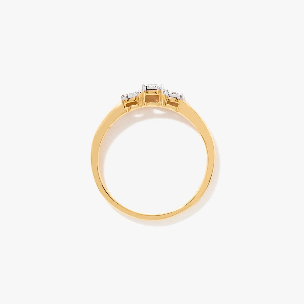 Diamond Anniversary Ring 10K Yellow Gold (0.25ct tw)