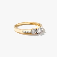 Diamond Anniversary Ring 10K Yellow Gold (0.25ct tw)