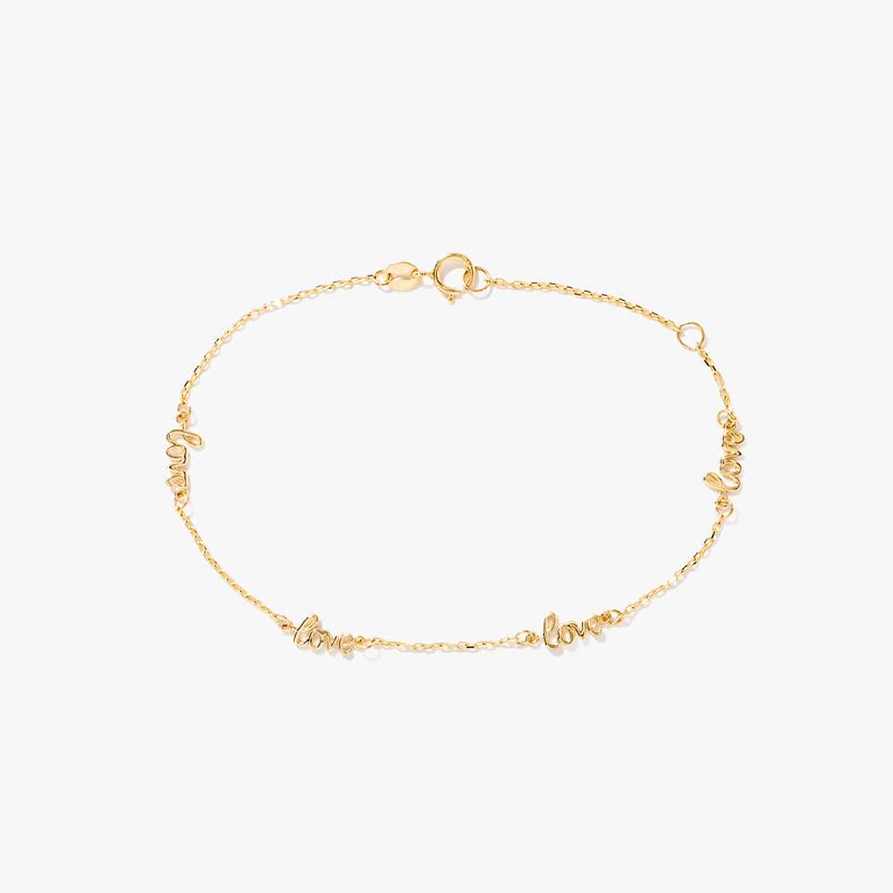 Love Bracelet in 10K Yellow Gold