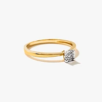 10K Yellow Gold Diamond Promise Ring (0.10 ct tw)