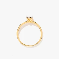 10K Yellow Gold Diamond Promise Ring (0.20 ct tw)