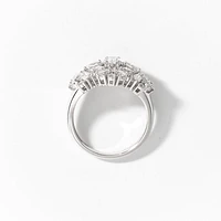 Lab Grown Diamond Cluster Ring 14K White Gold (1.75 ct tw)