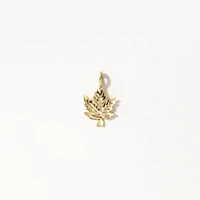 Maple Leaf Pendant in 10K Yellow Gold