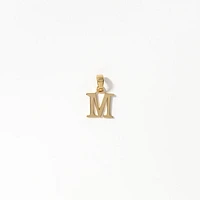 "M" Initial Pendant in 10K Yellow Gold