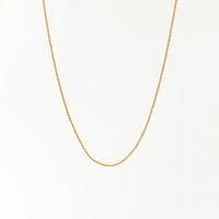 0.5mm Diamond Cut Cable Chain in 10K Yellow Gold (14")