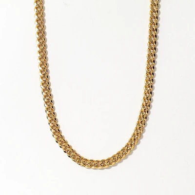 3.8mm 10K Yellow Gold Cuban Chain (22")