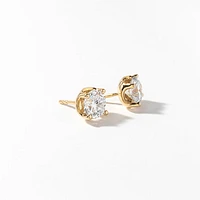 Lab Grown Diamond Stud Earrings in 14K Yellow Gold (2.00 ct tw)