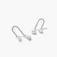 Lab Grown Diamond Earrings in 14K White Gold (1.00 ct tw)