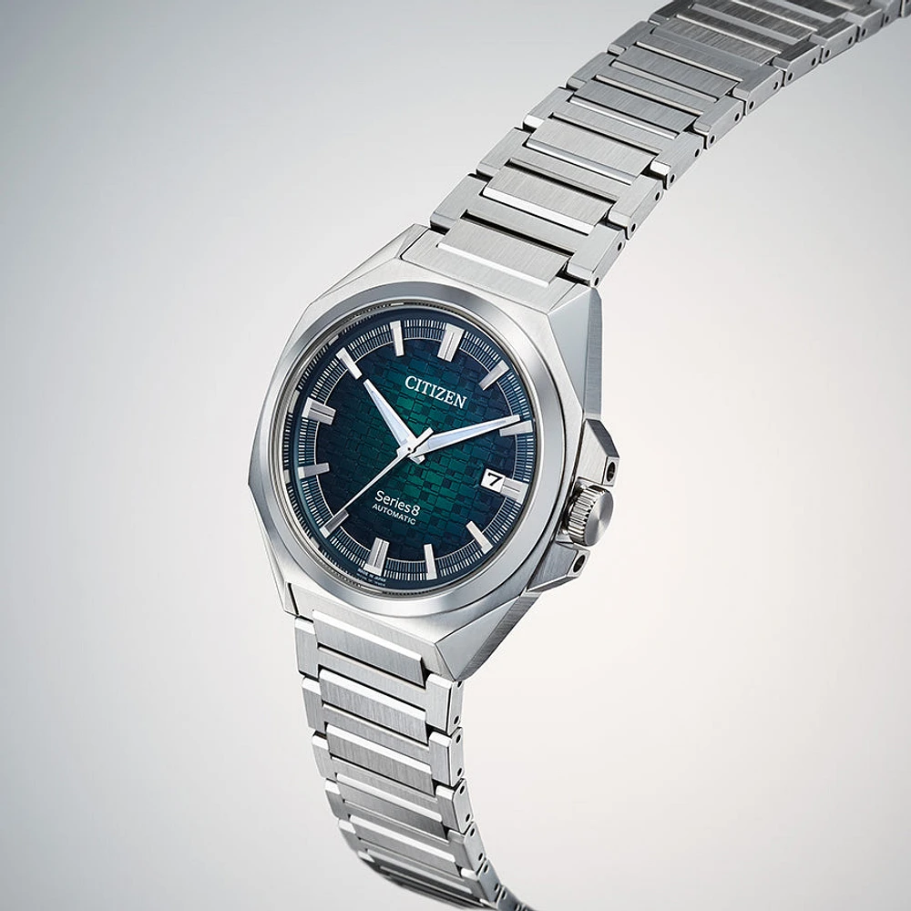 Citizen Series8 831 Green Dial Stainless Steel Bracelet Automatic Watc