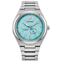 Citizen Automatic Titanium Zenshin Mechanical Men's Light Blue Dial Wa