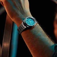 Citizen Automatic Titanium Zenshin Mechanical Men's Light Blue Dial Wa