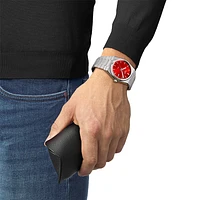 Tissot PRX Quartz 40mm Red Dial Watch | T137.410.11.421.00
