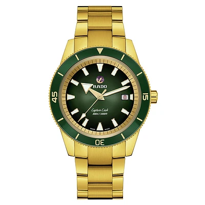 Rado Captain Cook Automatic Green Dial Men's Watch | R32136323