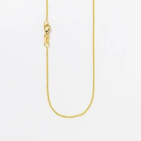 10K Yellow Gold 1mm Rolo Chain (16")