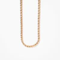 3mm Rope Chain in 10K Yellow Gold (22")