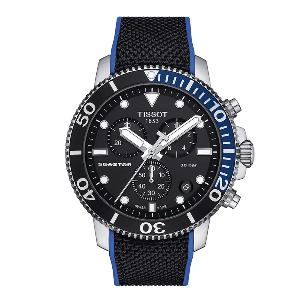 Tissot Seastar 1000 Chronograph Black Dial | T1204171705103