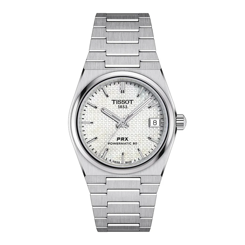 Tissot PRX Powermatic 80 35mm White Mother Of Pearl Dial | T1372071111