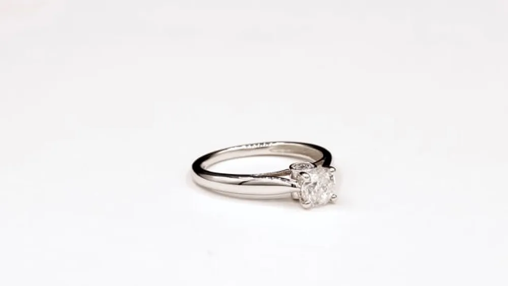 Diamond Engagement Ring 14K White Gold (0.80 ct tw)