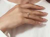 Canadian Diamond Solitaire Engagement Ring 14K Yellow Gold (0.30 ct