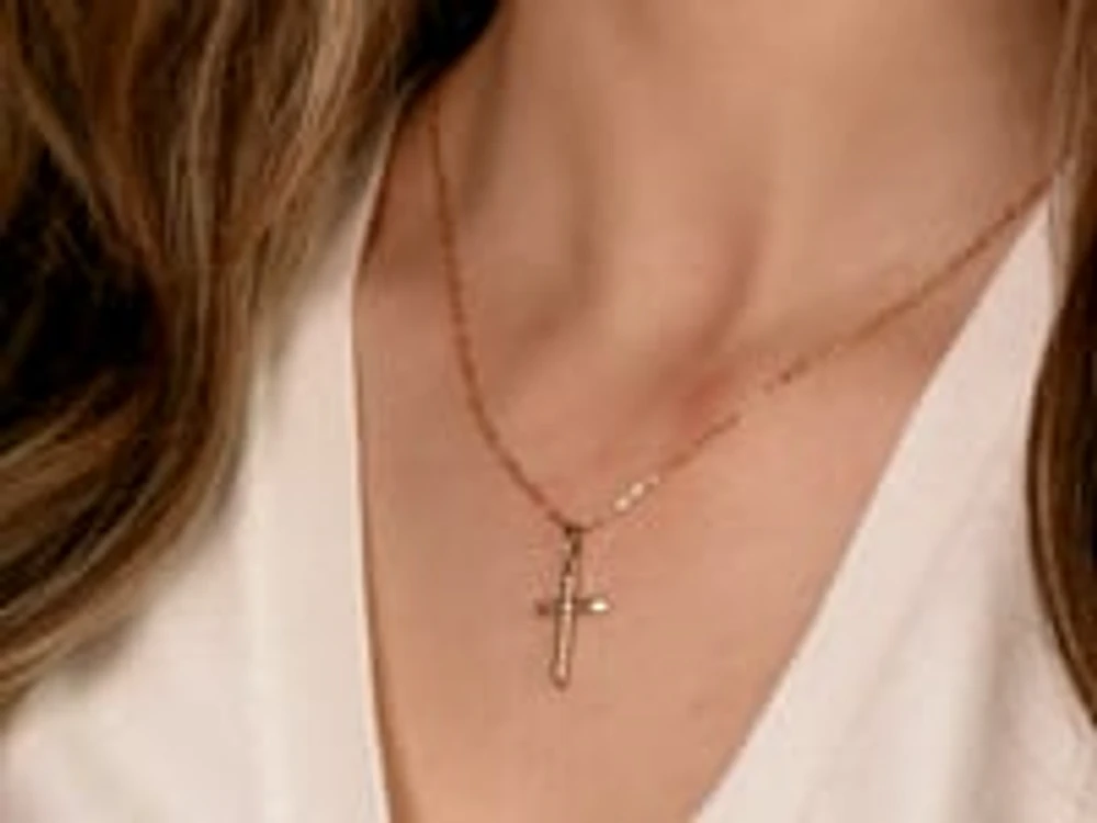 10K Yellow Gold Cross Pendant
