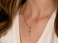 10K Yellow Gold Cross Pendant