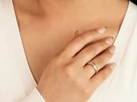 Channel Set Diamond Anniversary Ring 14K Yellow Gold ( ct tw
