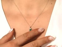 Emerald Necklace in 10K Yellow Gold