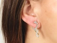 Diamond Cluster Earrings in 10K Yellow Gold (0.50 ct tw)
