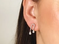 Lab Grown Diamond Earrings in 14K White Gold (1.00 ct tw)