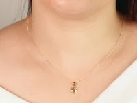 Sun Pendant in 14K Yellow Gold