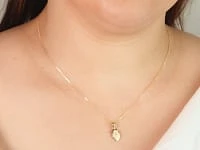 14K Yellow Gold Saint Christopher Medal Charm