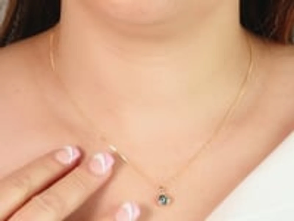 Evil Eye Charm in 10K Yellow Gold