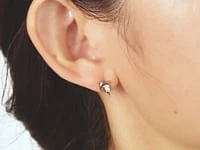 Diamond Dolphin Earrings in 10K Yellow and White Gold (0.05 ct tw)