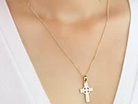 Celtic Cross Pendant in 10K Yellow Gold