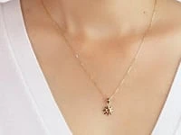 Sun Pendant in 14K Yellow Gold