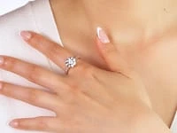 Diamond Cluster Ring 10K Yellow and White Gold (0.35 ct tw)