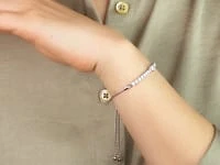 Lab Grown Diamond Bolo Bracelet in 10K White Gold (1.00 ct tw)