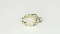 14K Yellow Gold Split Shank Diamond Engagement Ring (0.75 ct tw)