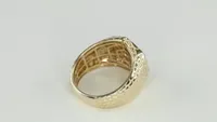 10K Yellow Gold Men’s Diamond Signet Ring (0.50 ct tw)