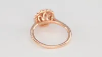 14K Rose Gold Double Halo Diamond Engagement Ring (1.00 ct tw)