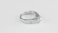 14K White Gold Diamond Engagement Ring (0.95 ct tw)