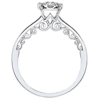 10K White Gold Diamond Promise Ring (0.27ct tw)