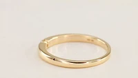 10K Yellow Gold Solitaire Diamond Promise Ring (0.06 ct tw)