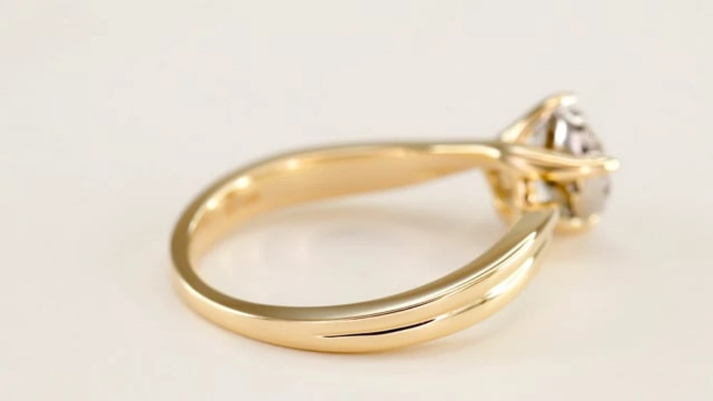 10K Yellow Gold Diamond Promise Ring (0.25 ct tw)
