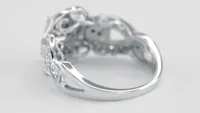 10K White Gold Diamond Cluster Ring ( 0.79 ct tw)