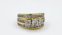 Diamond Dinner Ring 10K Gold (2.00 ct tw