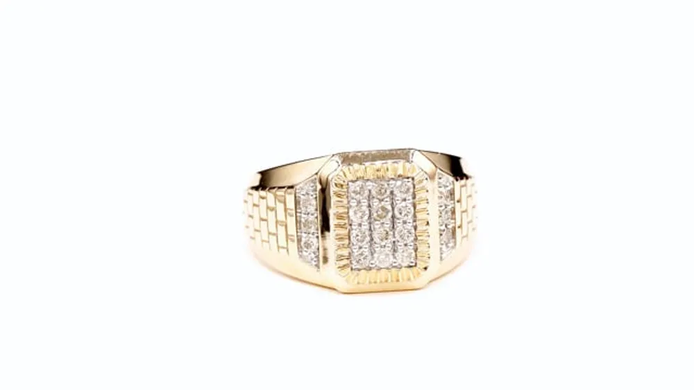 Men’s Diamond Ring 10K Yellow Gold (0.50 ct tw)