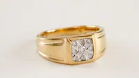 Men’s Diamond Ring 10K Yellow Gold (0.25 ct tw)