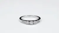 Diamond Anniversary Ring 10K White Gold (0.25ct tw)