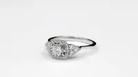 Diamond Engagement Ring 10K White Gold (0.50 ct tw)